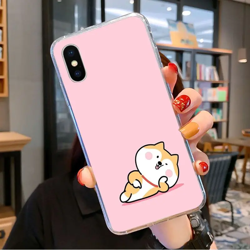 

Cute pinched face animal shiba inu Customer Quality Phone Case for iPhone 11 pro XS MAX 8 7 6 6S Plus X 5 5S se 2020 XR cover