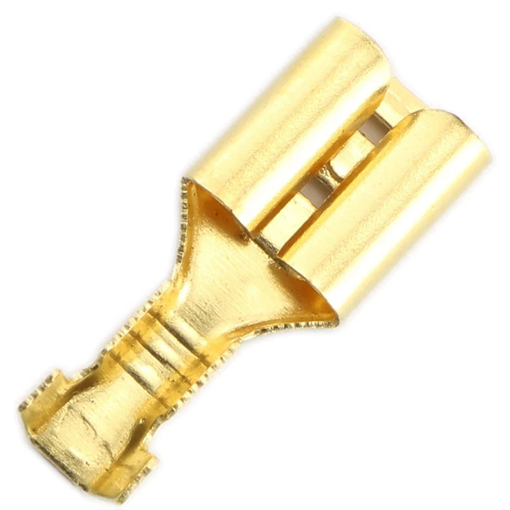 100Pcs 2.8mm 4.8mm 6.3mm Plug Spring Female Male Spade Cold Crimp Terminals Connector Car Speaker Electrical Wire Connectors Set |