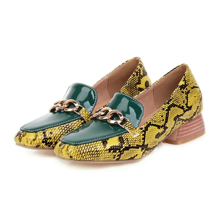

2020 new fashion adult women's shoes Stitching chain high heels 20-1