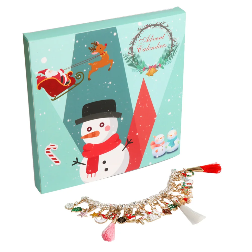 2020 Рождественский календарь детская Подарочная коробка с модным браслетом