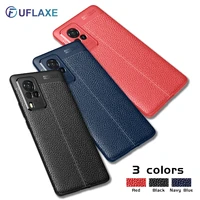 uflaxe soft silicone shockproof case for vivo x60 pro plus litchi texture ultra thin cover vivo x30 x50 pro