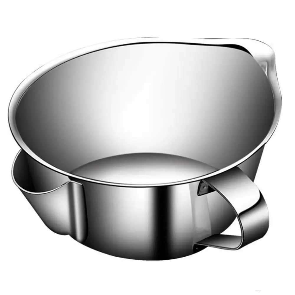 

Multiuse Stainless Steel Gravy Oil Soup Fat Separator Grease Oiler Basket Filter Fruit Bowl Home Kitchen Cooking Tools