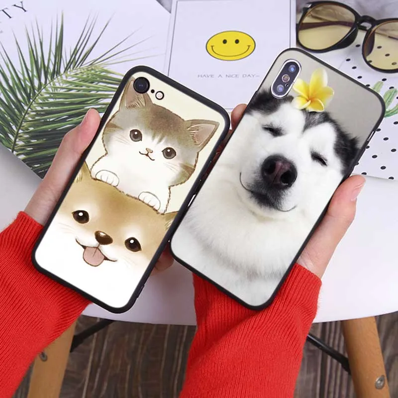 Чехол для телефона iPhone 11 11pro pro max 7 XR X 6S 8 XS MAX 6 plus SE 5s Мягкий силиконовый чехол Милая