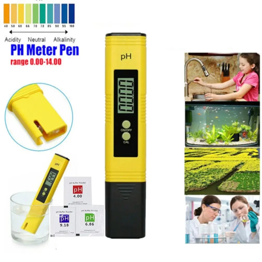 

Ph-02 0.01 PH High Precision Water Quality Pen PH Water Quality Detector With Large Screen Display Automatic Calibration