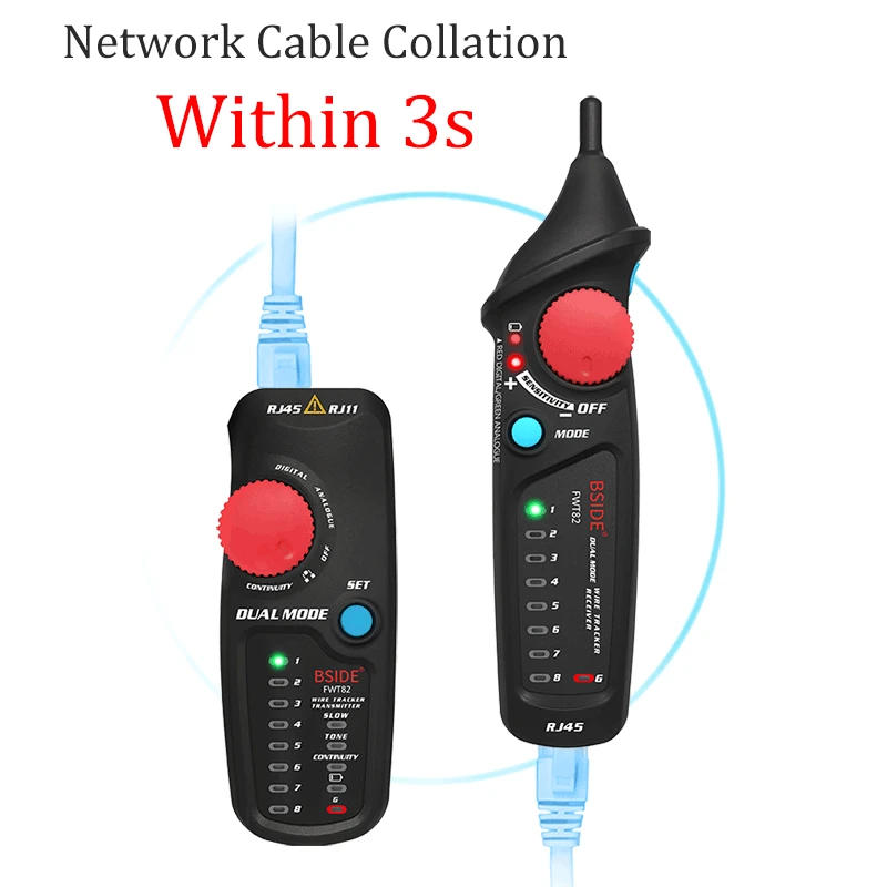 Günstig Netzwerk Kabel Tracker Draht Tester Fwt82 Professionelle Rj45 Rj11 Telefon Toner Ethernet Lan Tracer Detektor Linie Finder