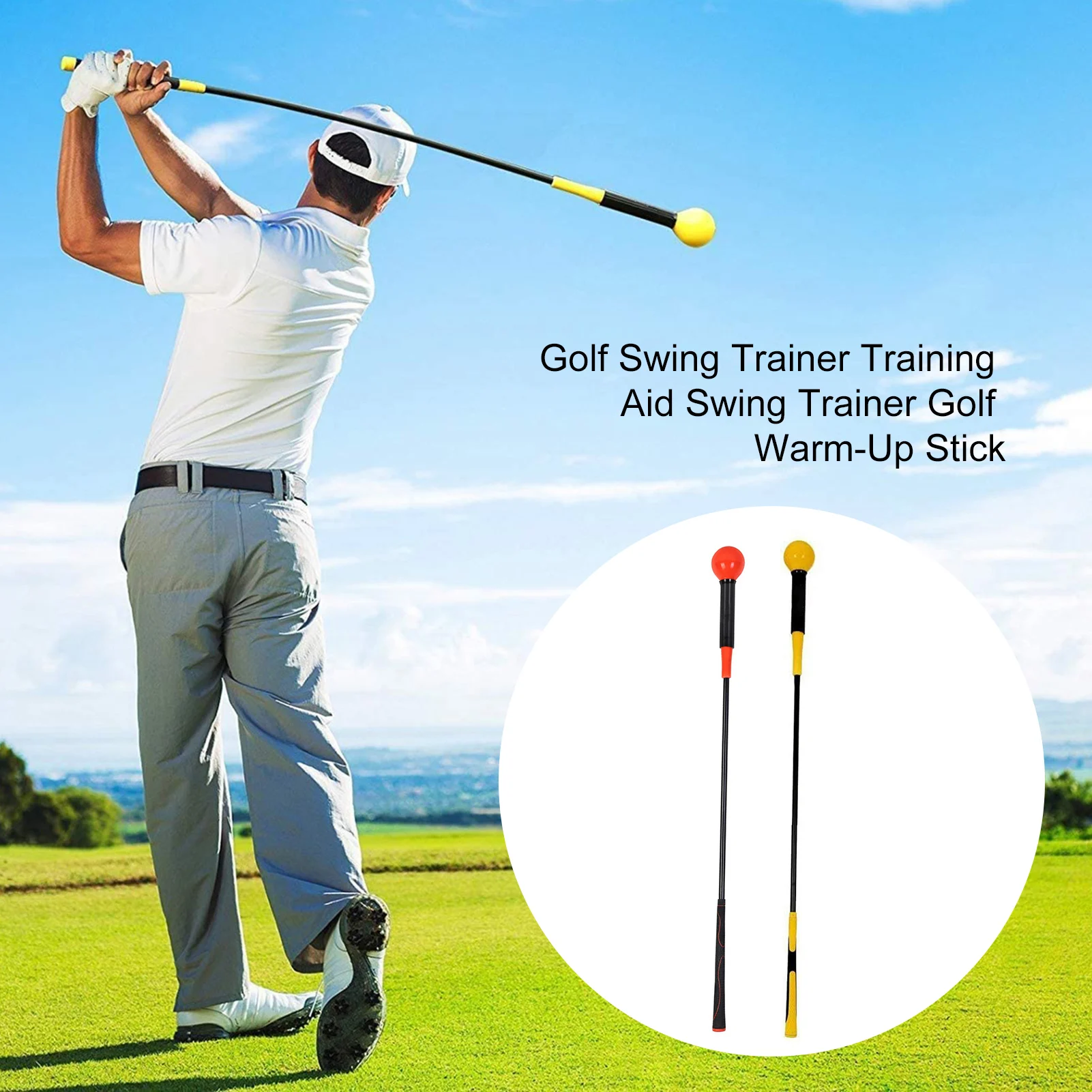 Golf Swing Training Aid Golf Warm-up Rod pratiche bastone da Golf per adulti principianti di Golf aiuti per l'allenamento del Golf Stick di riscaldamento