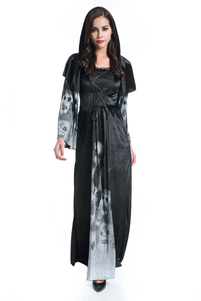 

Halloween Theme Cosplay Terror Zombie Witch Clothing Dress Costumes COS Adult Couple Apparel Christmas Bar Party