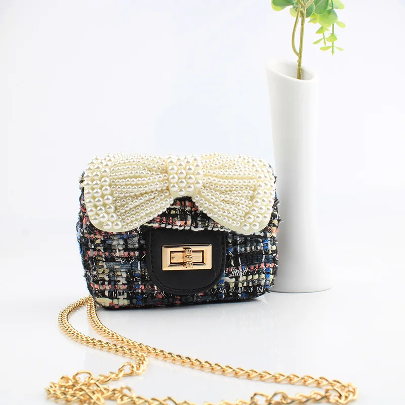

Cute Girls Purses and Handbags for Kids Pearl Bow Crossbody Bag Little Girl Small Coin Pouch Kid Pures and Bags Wallet