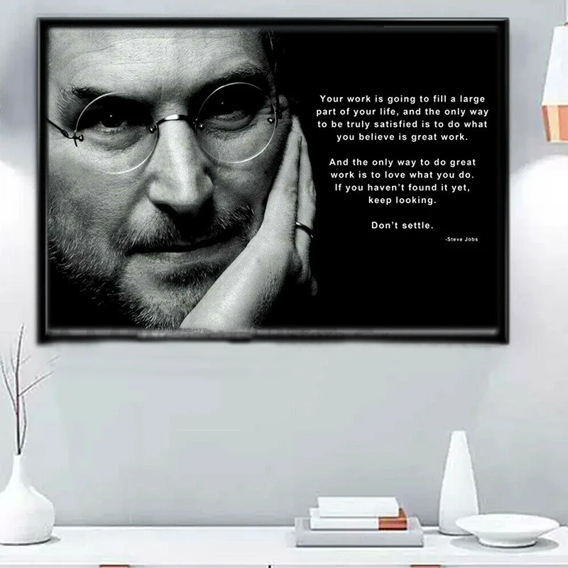 Мт552 Джобс Стив знаменитые цитаты мовитационная фигурка настенная Картина на