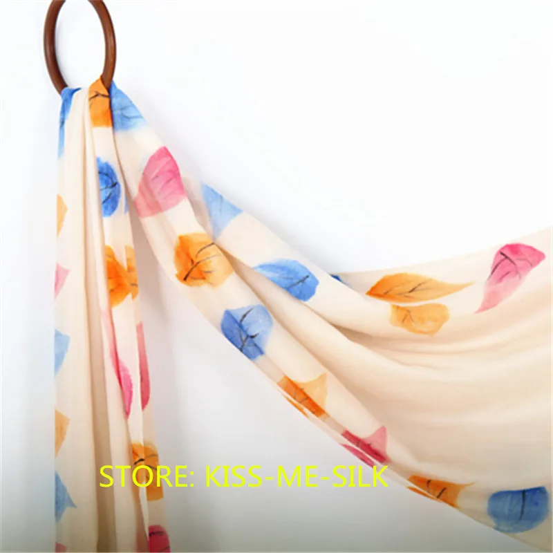 

KMS Autumn and winter new warmer 80 yarn wool hand-painted scarf shawl 70X195cm/105g