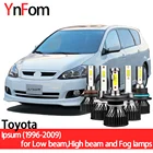 Комплект светодиодных фар YNFOM для Toyota Ipsum XM10G ACM20W 1996-2009, ближний свет, дальний свет, противотуманные фары, автомобильные аксессуары, лампы для автомобильных фар