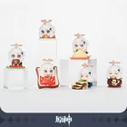 Genshin Impact Paimon кукла для еды фигурка стенд дисплей 6 шт. набор игрушек косплей аксессуары C YS