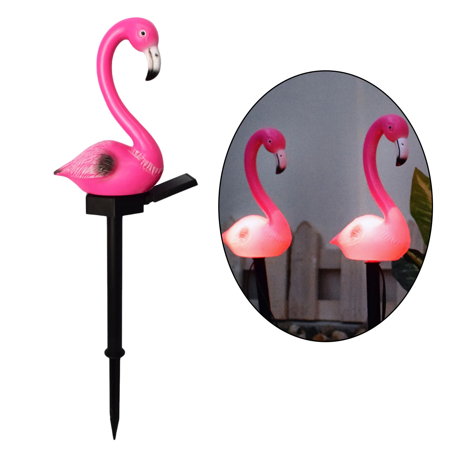 

Outdoor Flamingo Garden Light Decorative Yard Walkway Patio Solar Powered Light Pathway Lights Garden Stake Landscape