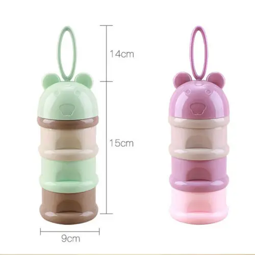 3-слойная Милая коробка для детского молока и порошка контейнер сушеных фруктов