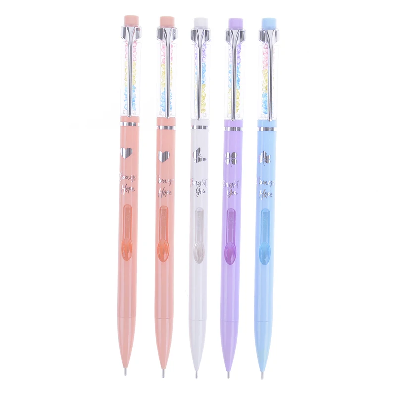 

0.5mm colorful rainbow press plastic automatic mechanical pencil for kids school
