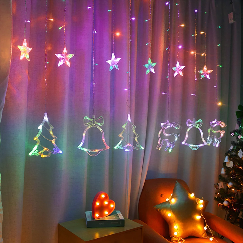 

Сказочная гирлянда на рождественскую елку, 220 В, 110 В