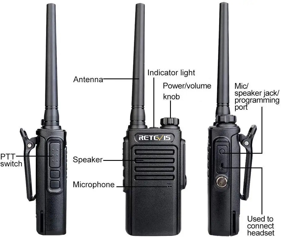 Водонепроницаемая рация RETEVIS RT47/RT647 IP67 2 шт. PMR Radio PMR446 VOX Way Comunicador приемопередатчик