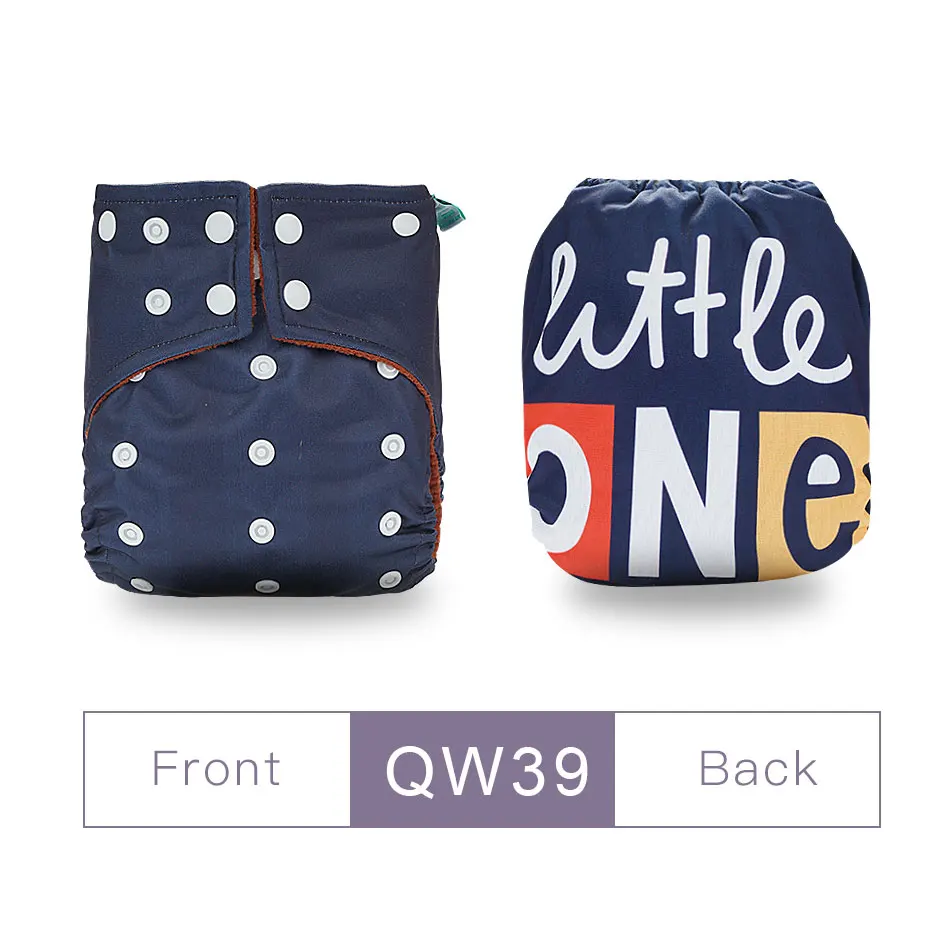 QW39-cloth diaper Elinfant цифровой тканевый подгузник экологичный моющийся Карманный подгузник многоразовый кофе Быстросохнущий Рождественский детский подгузник - Цвет: QW39-cloth diaper