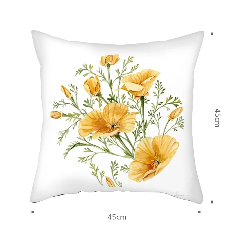 Fuwatacchi розовые розы искусственные Чехлы цветочные наволочки для домашнего дивана