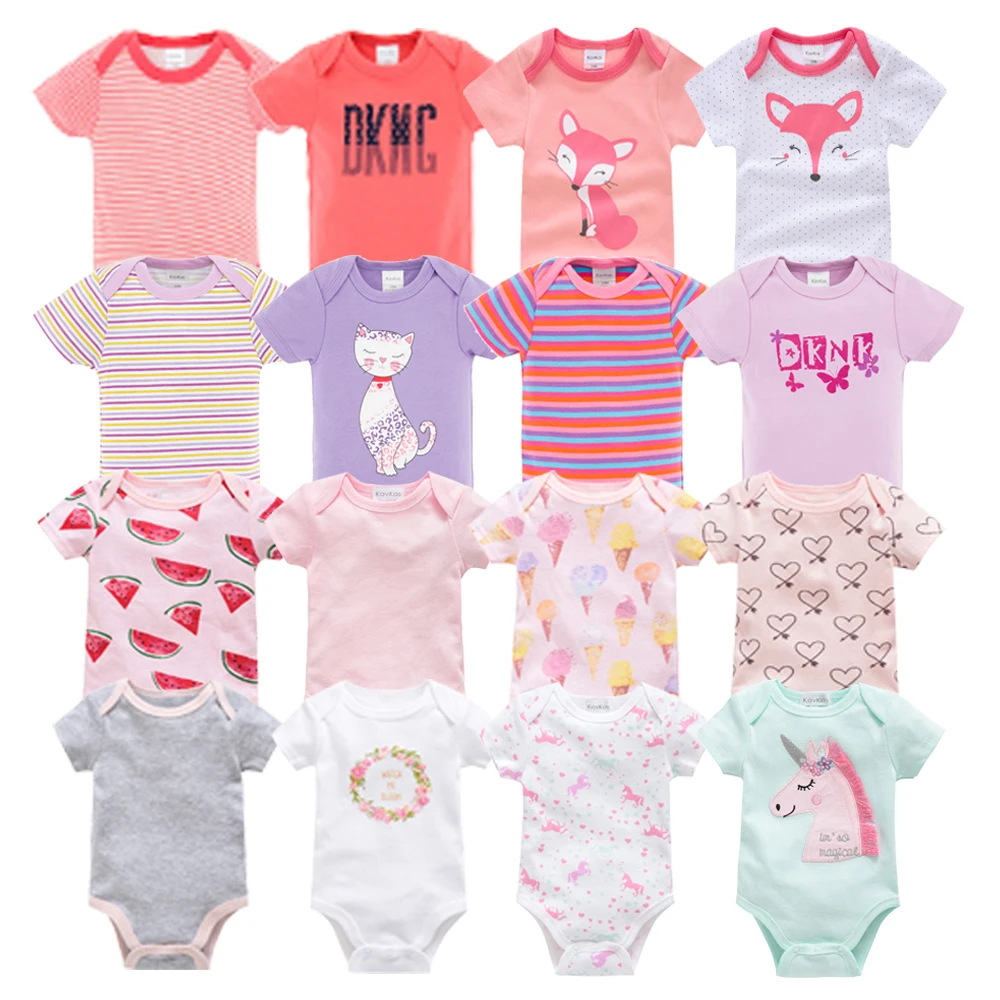 Детское боди для новорожденных, короткий рукав тела dziecko, 7 шт./компл. bebe пижамы для маленьких девочек для маленьких мальчиков, раздел-одежда для детей; bebe тела Боди для ребенка мальчика