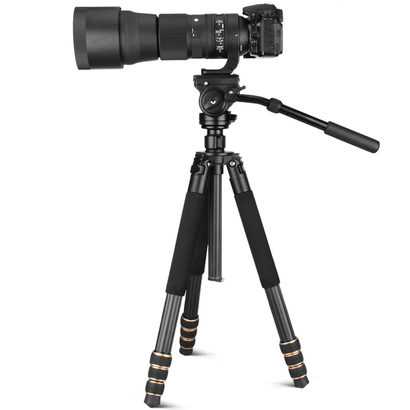 Профессиональный штатив QZSD Q640C из углеродного волокна для фотосъемки 1 8 м