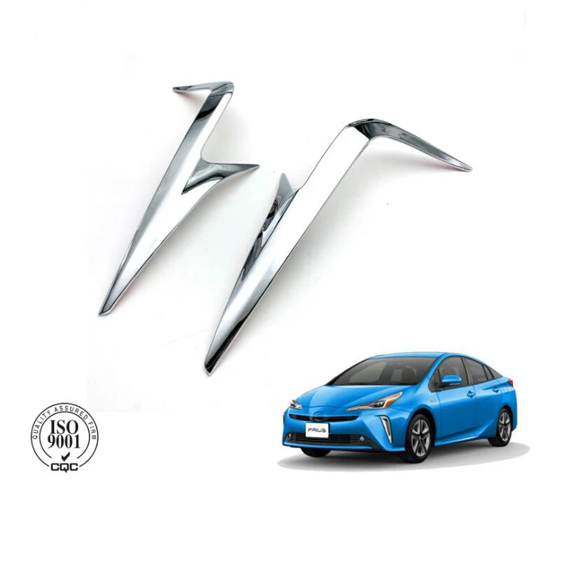 Наклейка на светильник нюю фару для Toyota Prius 50 2019 -2022 аксессуары ABS Chrome