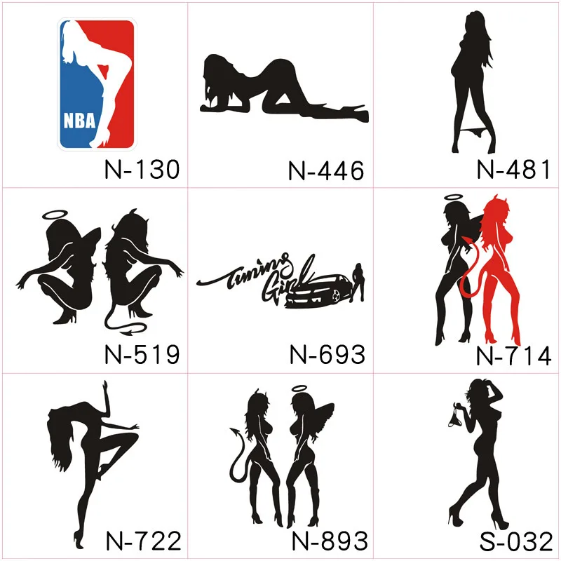 Стайлинг автомобиля модный автомобиль мотоцикл забавная красивая сексуальная