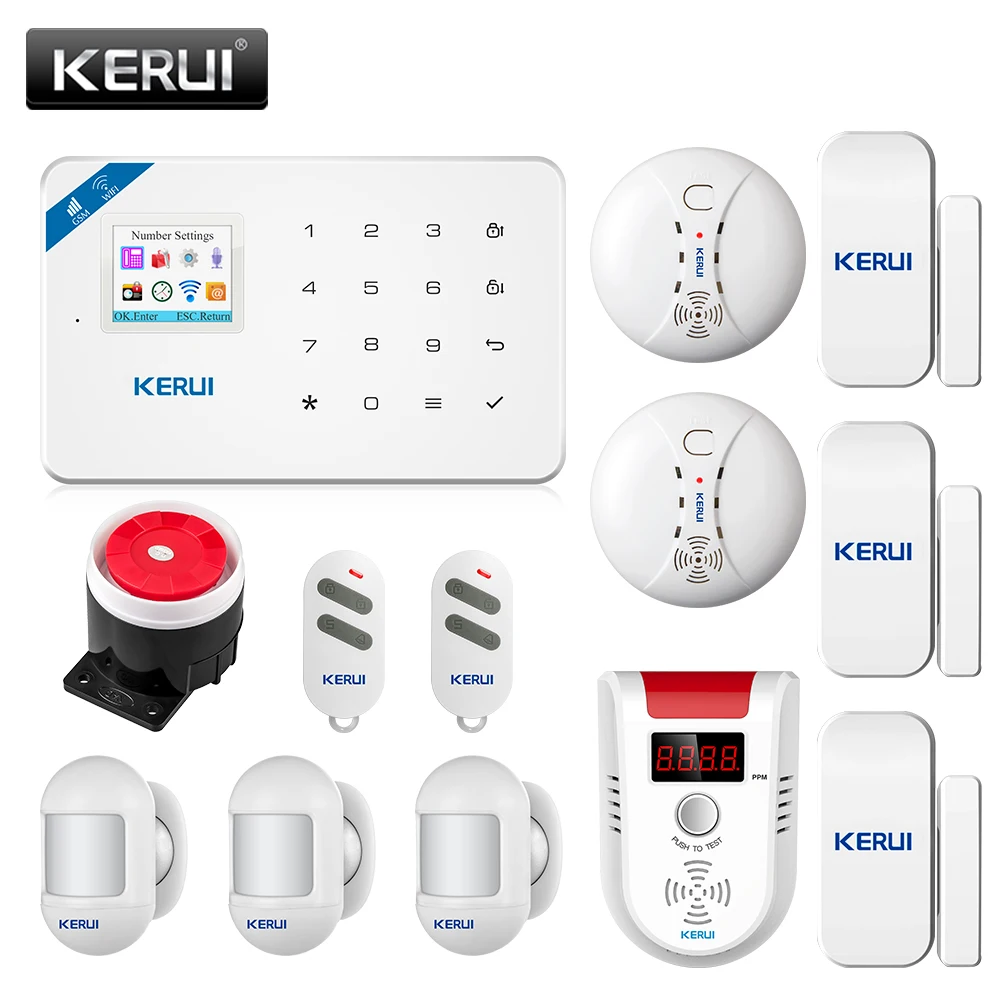 KERUI W18 сигнализация для обнаружения дыма домашняя система охранной сигнализации