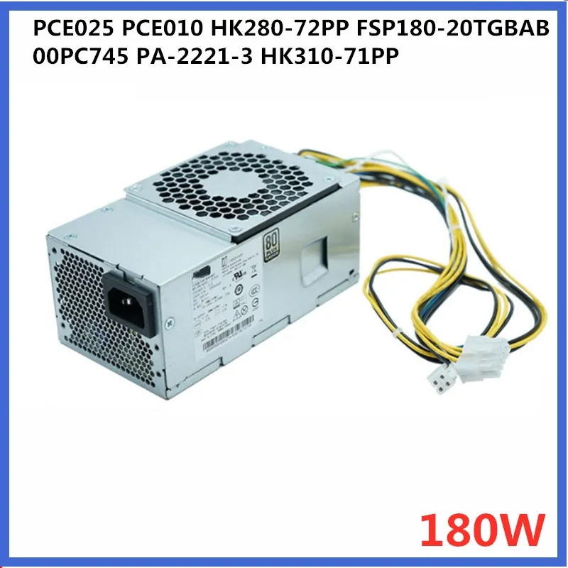 

New PSU For Lenovo 10P 180W Power Supply PCE025 PCE010 HK280-72PP FSP180-20TGBAB 00PC745 PA-2221-3 HK310-71PP