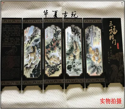 Изысканная антикварная лаконичная посуда маленькое украшение для экрана (пять