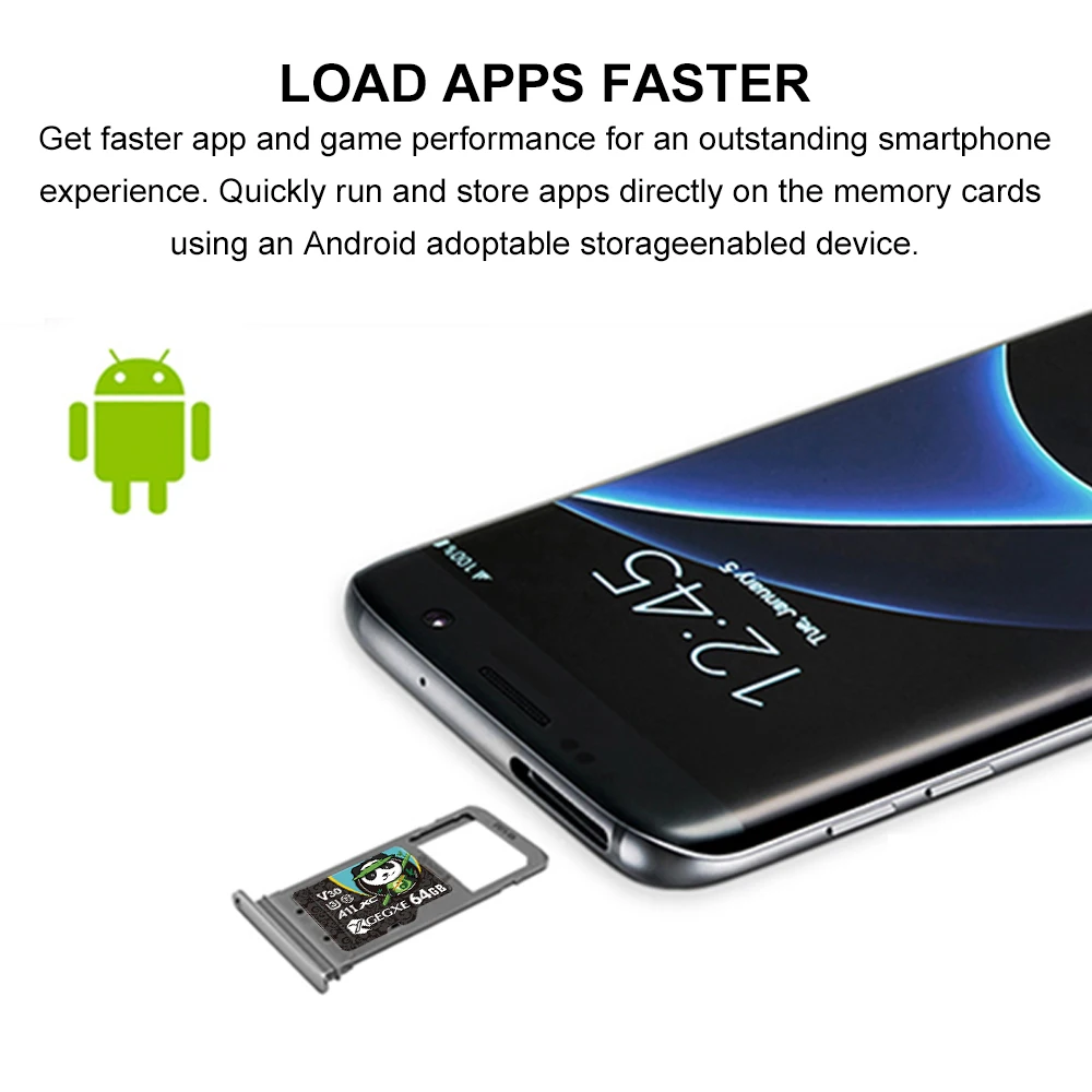 XGEGXE Micro SD 16GB 32GB 64GB 128GB Memory Card C10 Fashion TF Card Flash Drive for Android