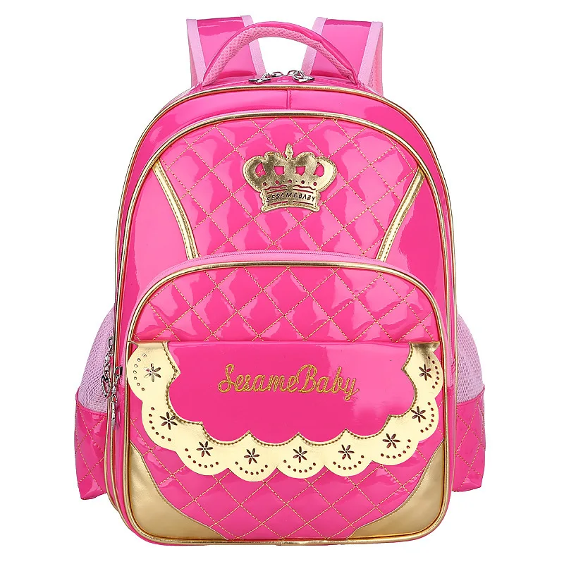 Children School Bags for Girls Crown Backpack Princess schoolbag Waterproof Kids Backpacks schoolbags mochila infantil