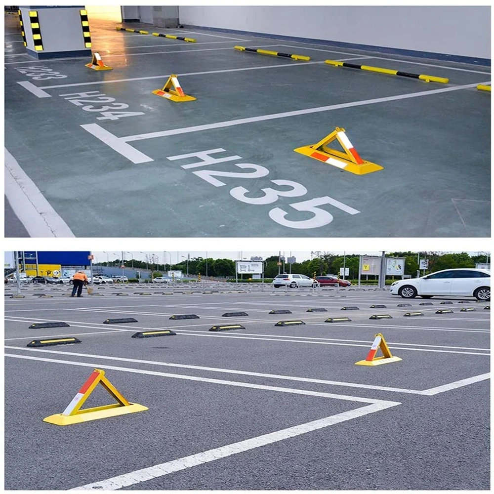 

Thickened Triangle Parking Lock Outdoor Manual Parking Barrier Lock Car Space Reserved Car Accessories