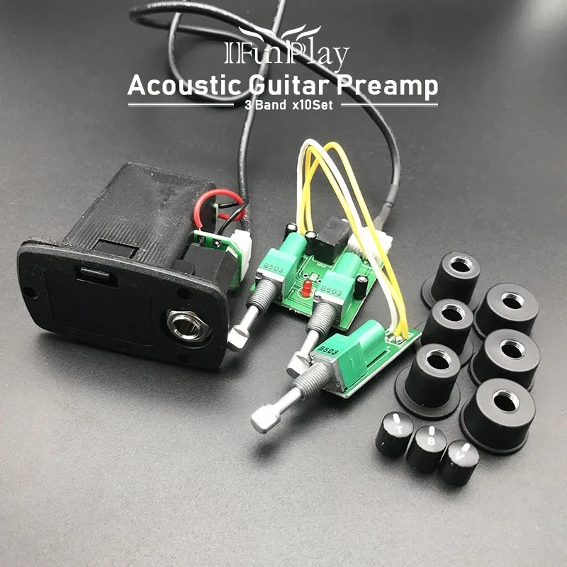 Эквалайзер для акустической классической гитары комплект из 10 предметов 2 полосы
