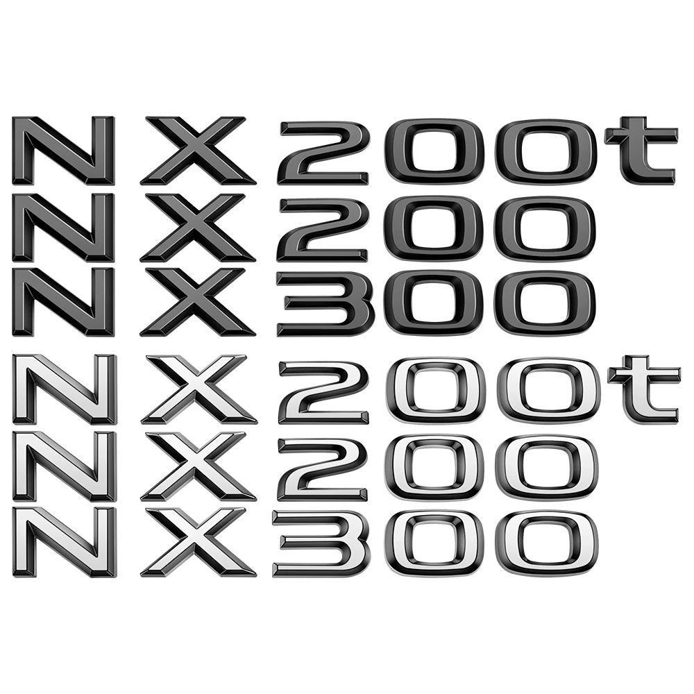Черная серебряная NX300 NX200 эмблема значок задняя наклейка для Lexus NX200t стикер на
