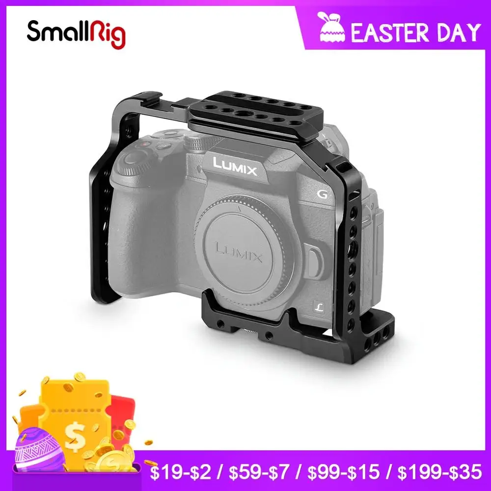 Клетка SmallRig для цифровой зеркальной камеры Panasonic Lumix DMC G85/G80 с НАТО рейкой 1/4 дюйма