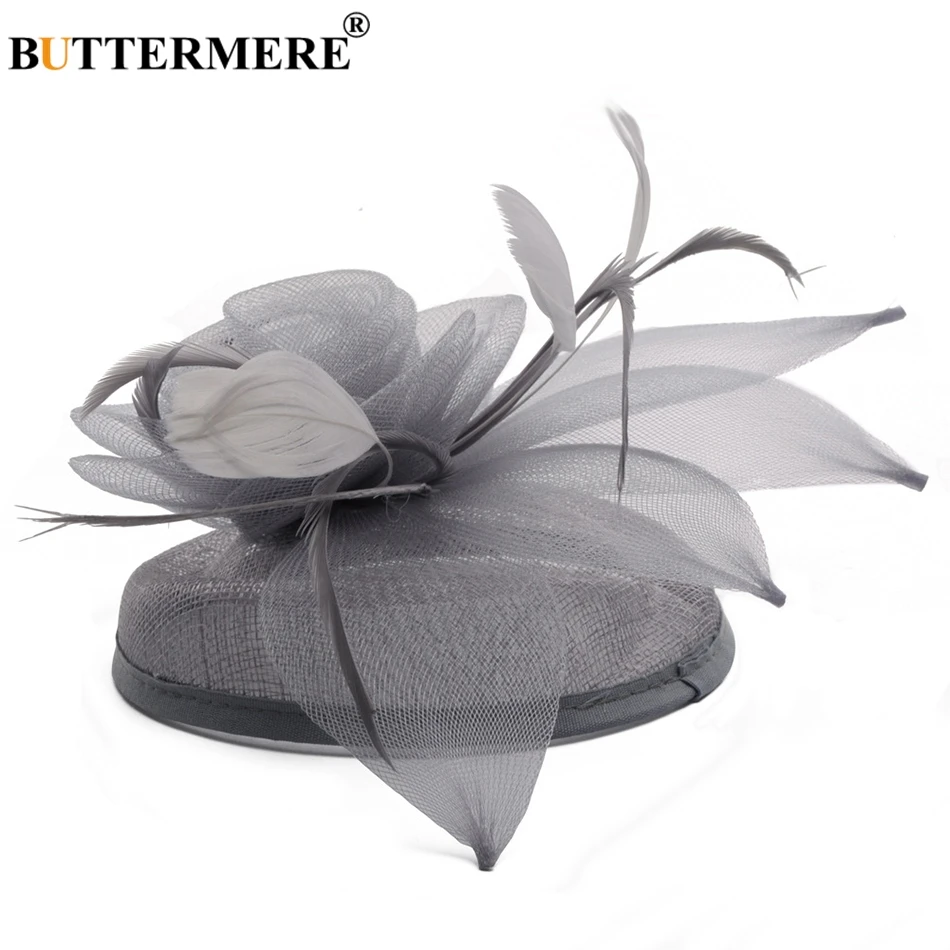 BUTTERMERE льняные федоры шляпы женские Темно Синие Свадебные элегантные вуалетки с