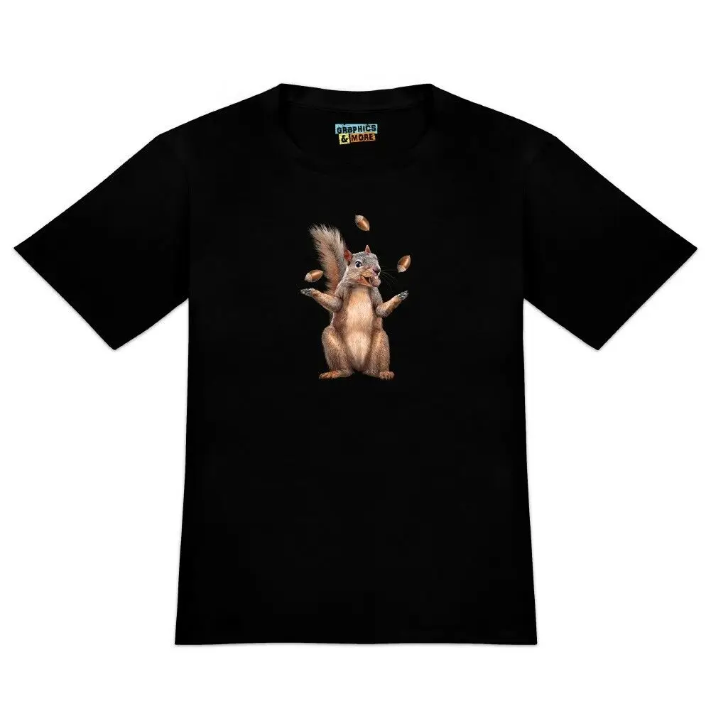 Белка жонглирует его орехи сумасшедшие смешные мужские новые футболки|Мужские