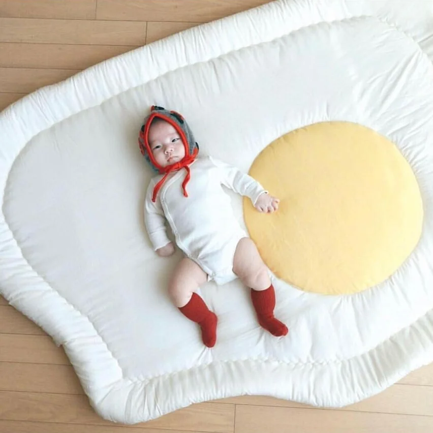 

INS 90*120cm Baby Egg Crawling Mat Children's Game Blanket Carpet Kids Bed Pad Room Decorative Printing Game Photo Props