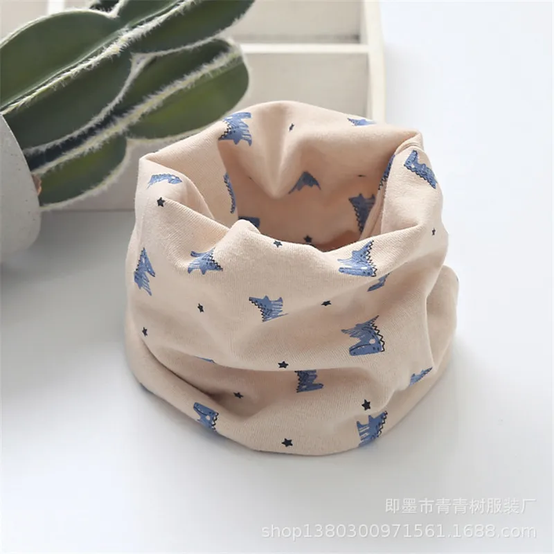 Хлопковый детский шарф Детские шарфы воротники с круглым кольцом осенне-зимний