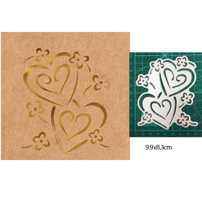 

Flower Heart Frame Metal Cutting Dies Stencils dies for DIY Scrapbooking dies Decoration Card Paper Craft dies Embossing Die Cut
