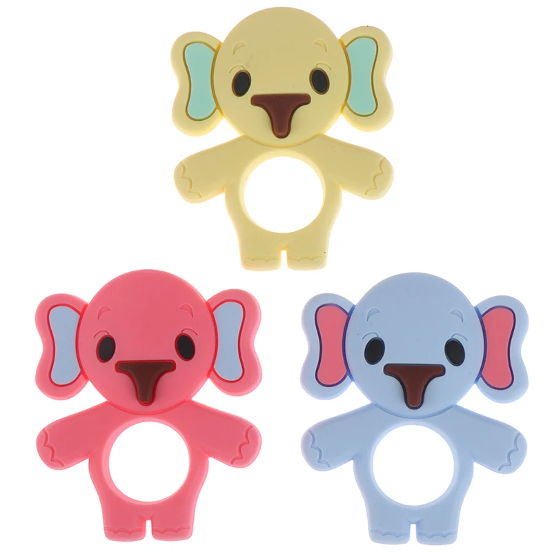 1 шт. Силиконовые Прорезыватели для зубов сделай сам малышей слона жевательные