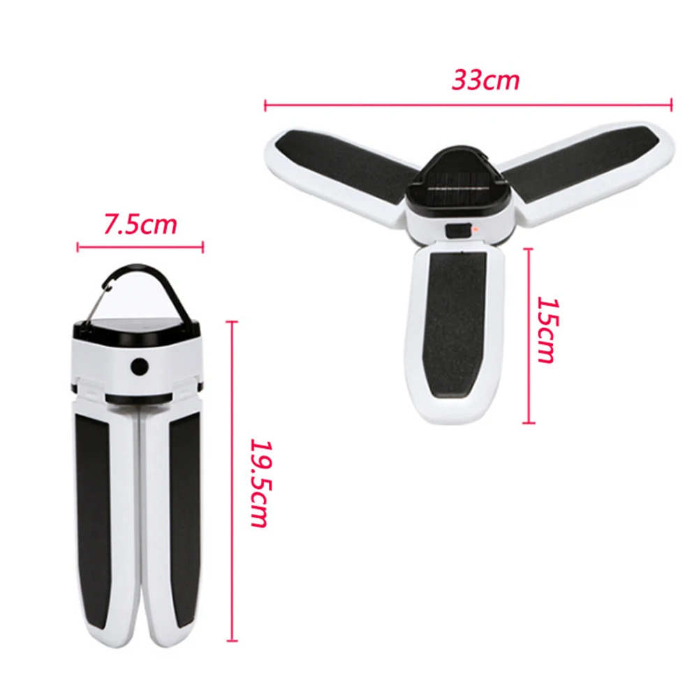 

Folding 60LED Solor Lamps Outdoor Camping Fishing USB Port Phone Charger Light Outdoor Portable Emergency Hanging Lamp