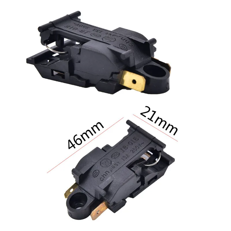 

2pcs/lot 46x21mm 13A Electric Kettle Thermostat Switch 2 Pin Terminal Kitchen Appliance Parts