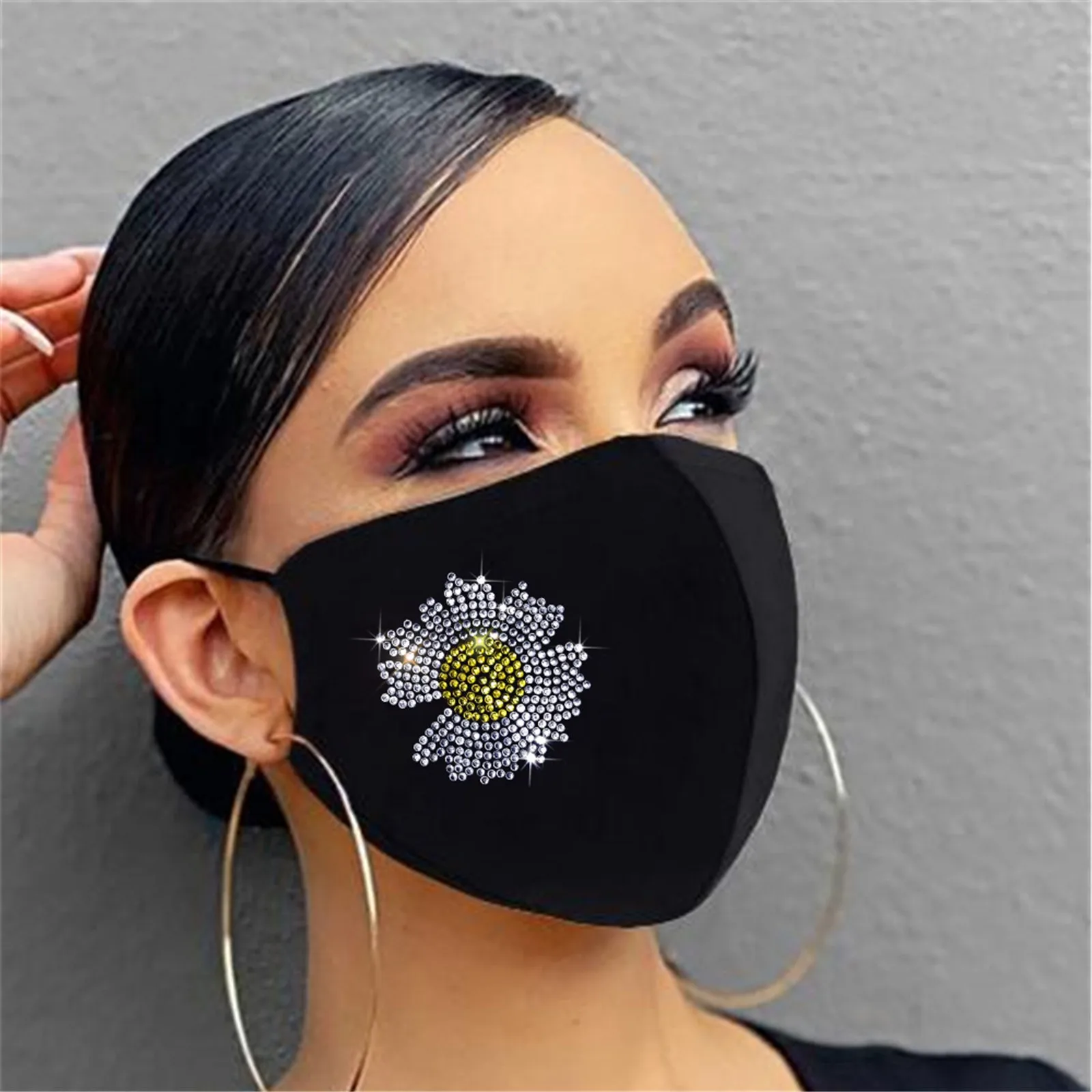 Женские многоразовые на открытом воздухе с украшением в виде кристаллов дышащие