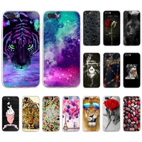 phone case for zte nubia m2 case back cover silicone soft tpu coque for zte m2 5 5 inch cases m 2 flower animal fundas bumper