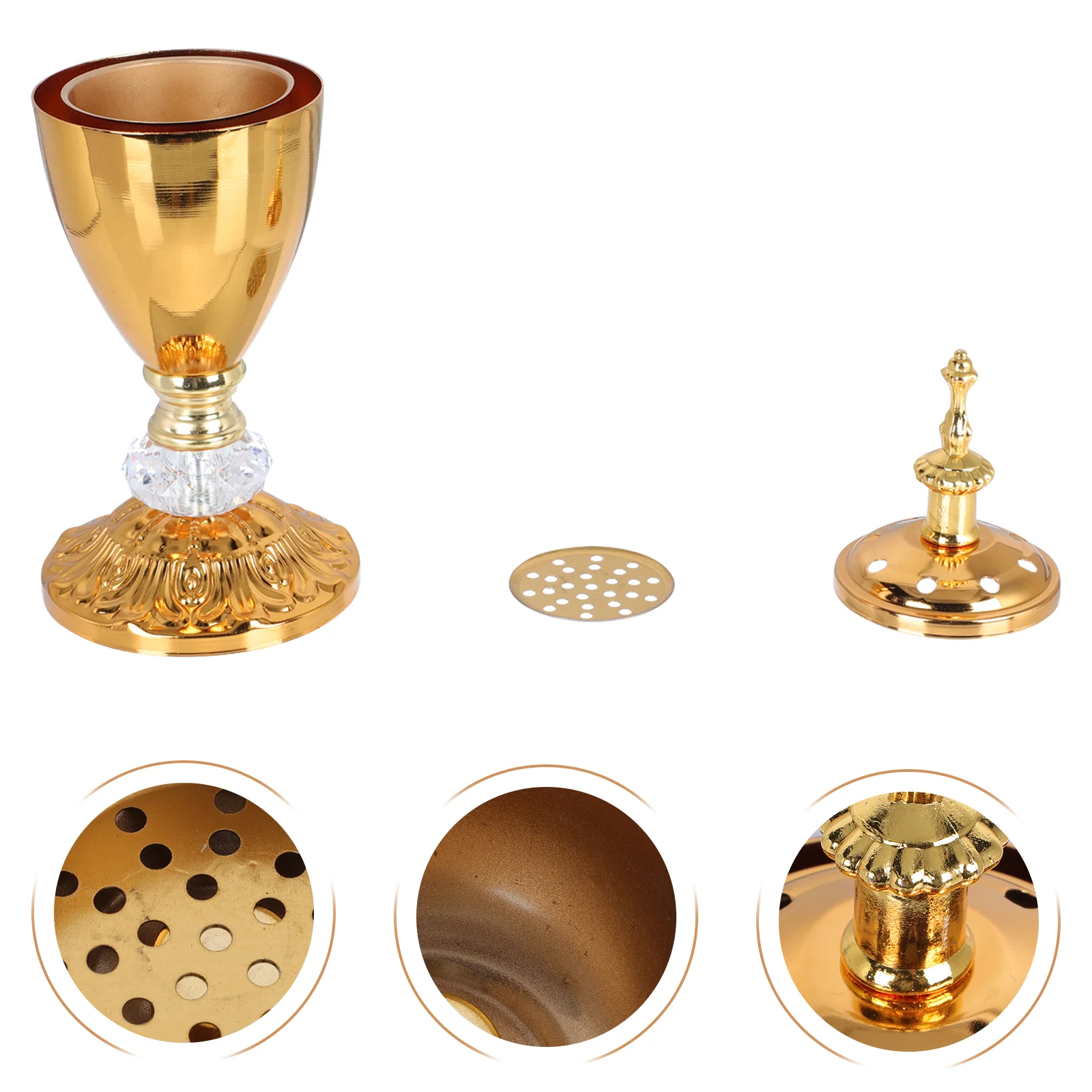 

1Pc Middle Eastern Style Iron Incense Burner Tabletop Ornament Decor Nice Gift