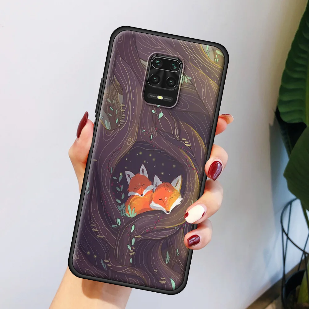 

The Fox Luxury Soft Phone Accessories Cover for Redimi Note 9 9S 8 8T 7 Pro 9A 9C K40 Note 10 Plus MAX Case Shell