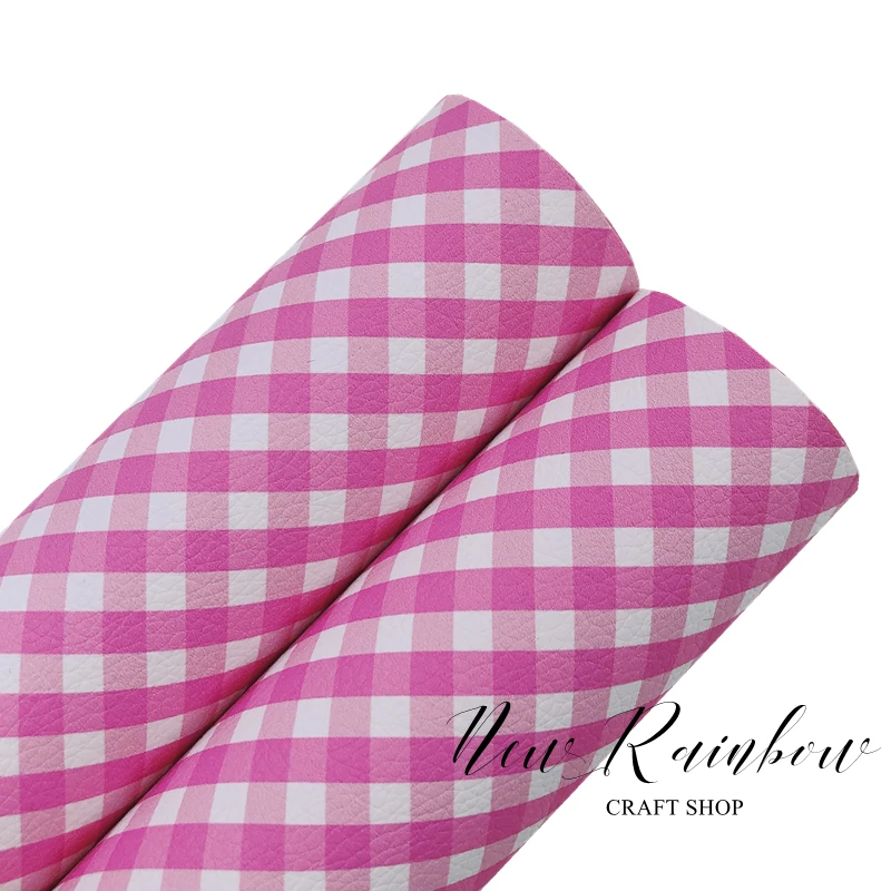 Новый радужный рулон 30x138 см/пастельная гингемовая фуксия мастерская кожевенные листы идеально подходят для аксессуаров для волос в школе, для рукоделия.