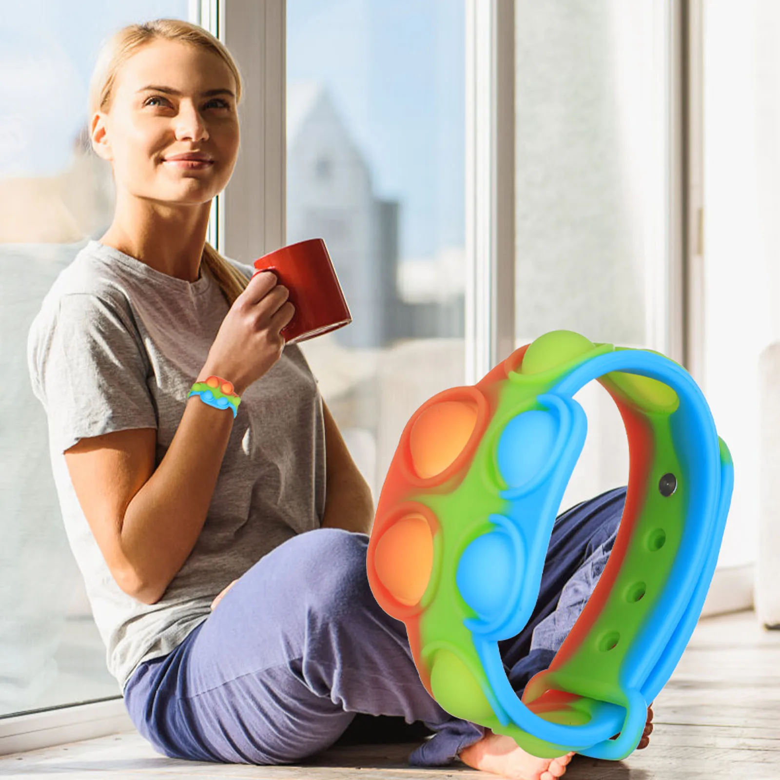 

Mini Dimples Sensory Fidget Toy Decompression Bracelet Decompression Game Anti-stress Soft Squeeze Decompression Toys 2021 R5